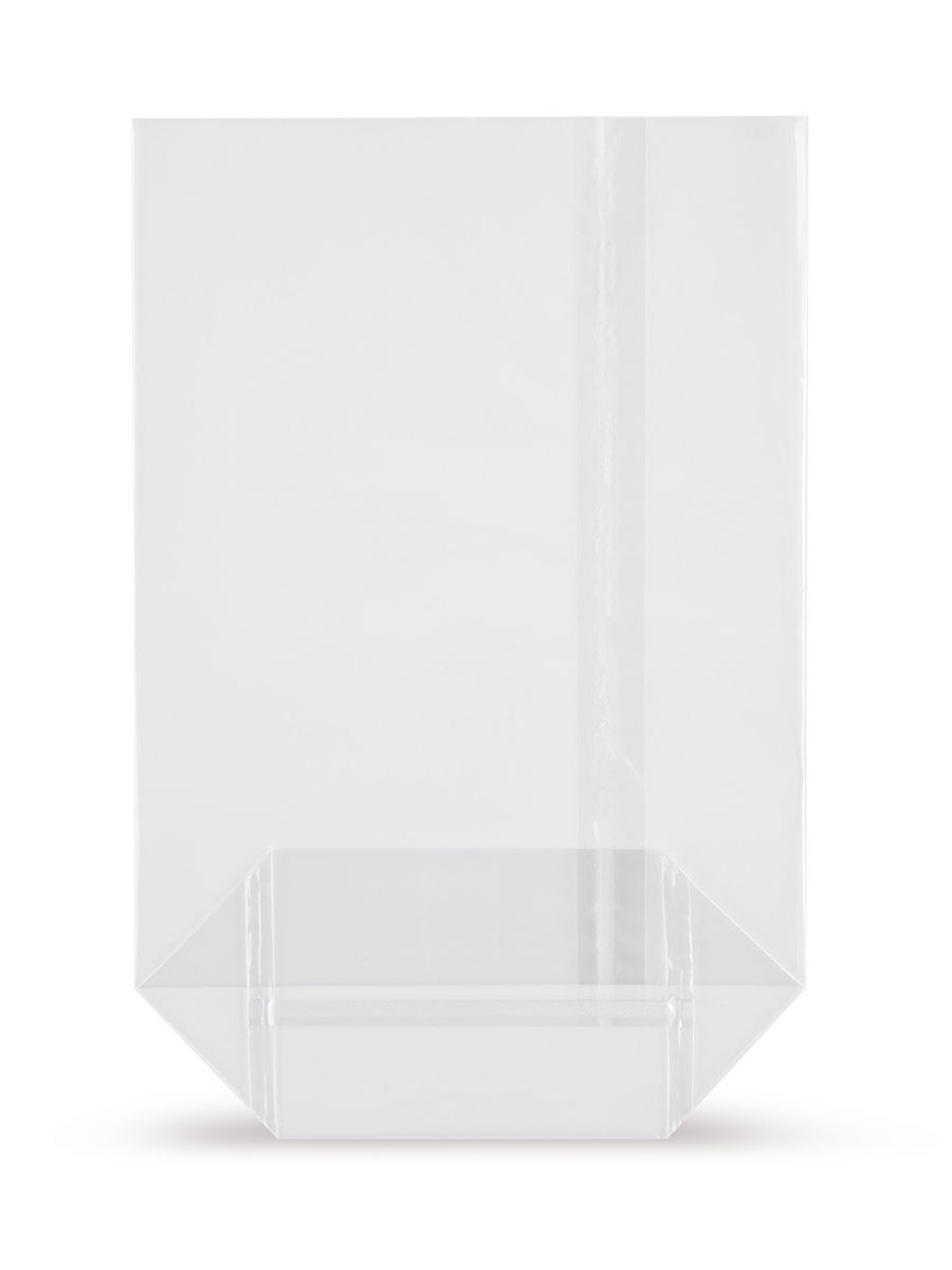 Kreuzbodenbeutel 115 X 190 Mm, OPP Transparent 100 Stk
